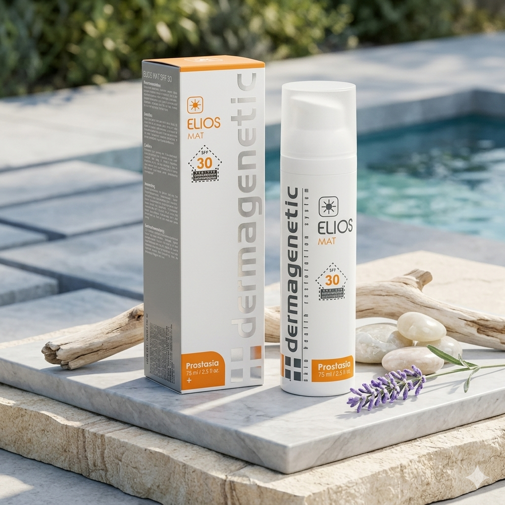 Сонцезахисний крем з матувальним ефектом Dermagenetic Elios Mat SPF30 DG-EL-75 фото